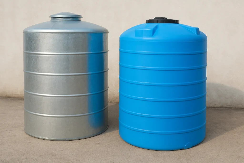 تانکر آب پلاستیکی بهتر است یا فلزی